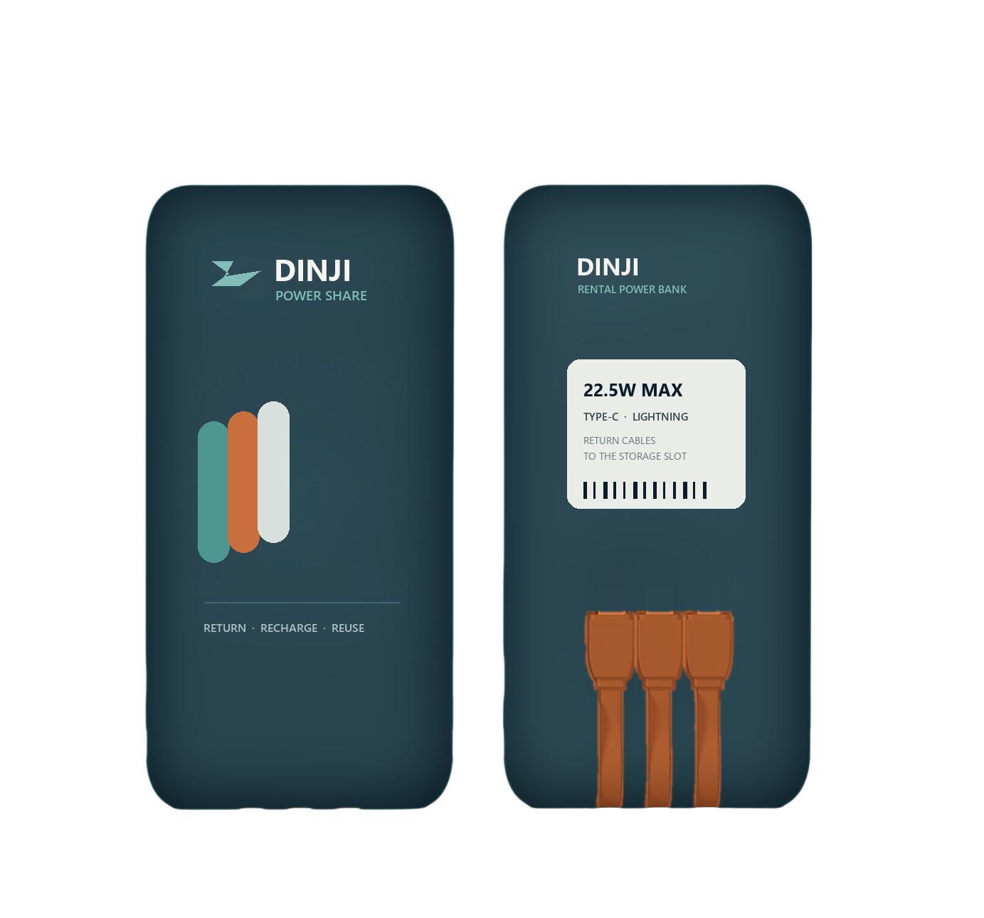 Matched Dinji rental power banks