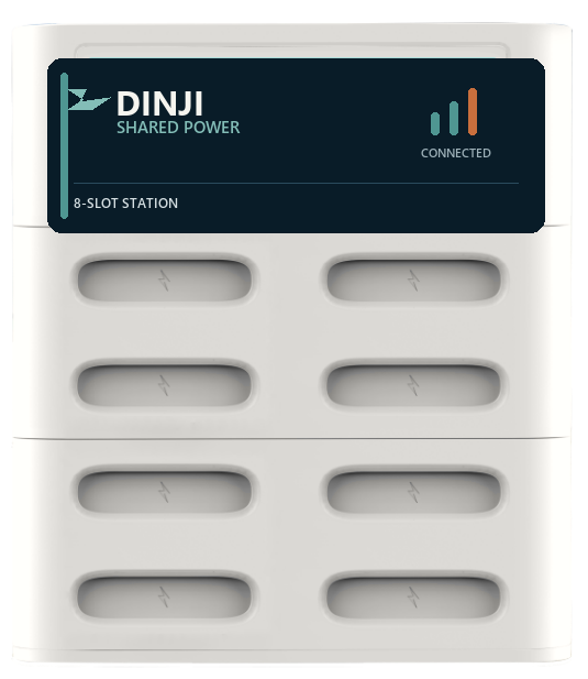 Dinji 8-slot shared power bank rental station