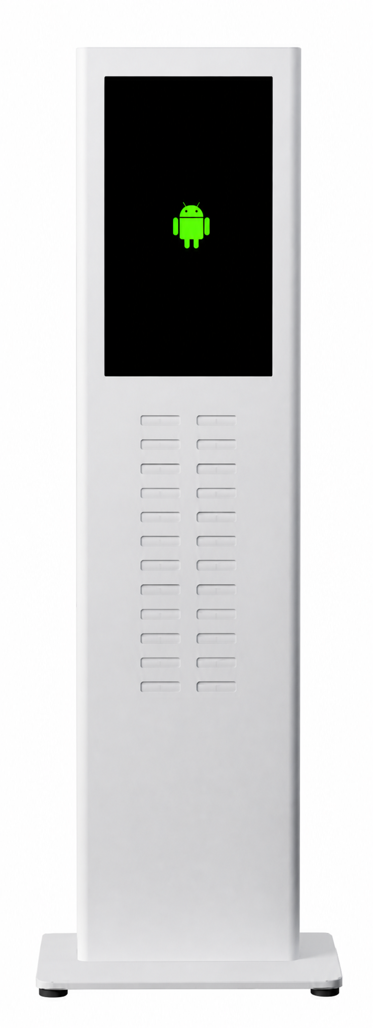 Reference configuration of a 24-slot shared power bank advertising station